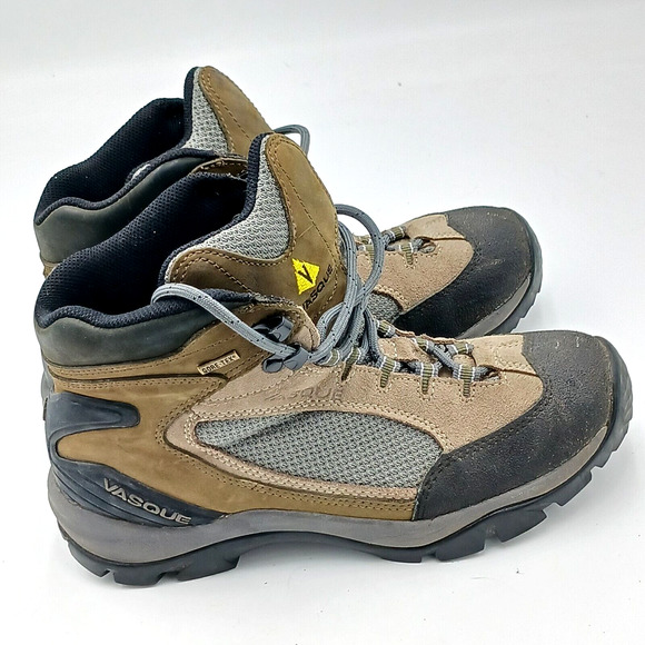 Vasque Gore-tex Vibram Ankle Hiking Boots 7433 Outdoors Camping Womens Size 8.5M - Picture 3 of 16